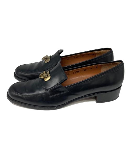 Salvatore Ferragamo（サルヴァトーレ フェラガモ）Salvatore Ferragamo (サルヴァトーレ フェラガモ) ガンチーニローファー ブラック サイズ:34の古着・服飾アイテム