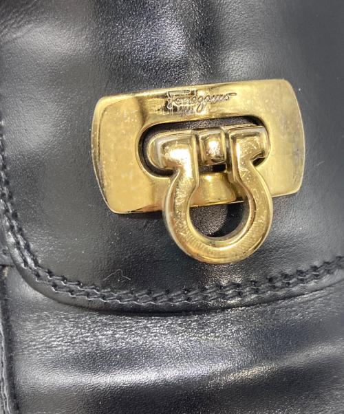 Salvatore Ferragamo（サルヴァトーレ フェラガモ）Salvatore Ferragamo (サルヴァトーレ フェラガモ) ガンチーニローファー ブラック サイズ:34の古着・服飾アイテム