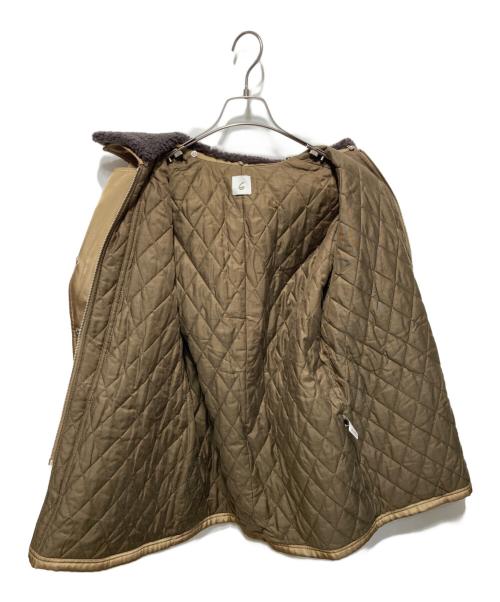 6(ROKU) BEAUTY&YOUTH（ロク ビューティーアンドユース）6(ROKU) BEAUTY&YOUTH (ロク ビューティーアンドユース) BOA COLLAR ZIP COAT/コート ブラウン サイズ:36の古着・服飾アイテム