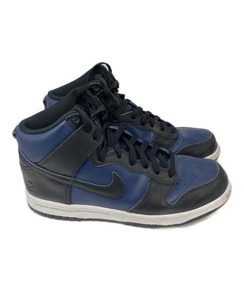 NIKE（ナイキ）NIKE (ナイキ) FRAGMENT DESIGN (フラグメントデザイン) DUNK HI CITY PACK MIDNIGHT NAVY ブラック×ブルー サイズ:26の古着・服飾アイテム