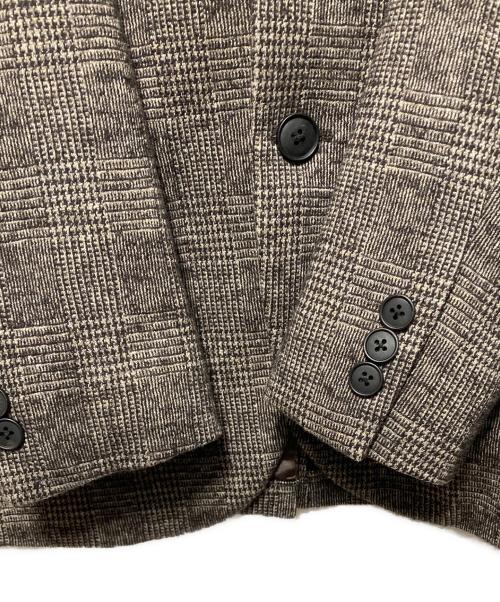 EDIFICE（エディフィス）EDIFICE (エディフィス) グレンチェックセットアップスーツ ブラウン サイズ:Ｍの古着・服飾アイテム