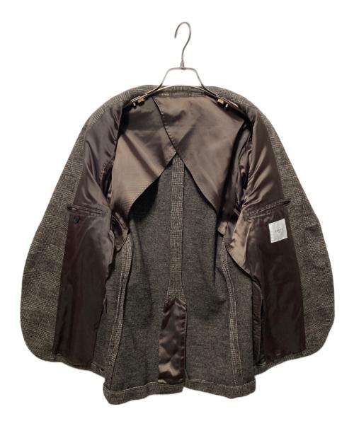 EDIFICE（エディフィス）EDIFICE (エディフィス) グレンチェックセットアップスーツ ブラウン サイズ:Ｍの古着・服飾アイテム