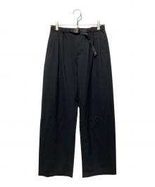 GRAMICCI（グラミチ）の古着「2タックシームレスパンツ」｜ブラック