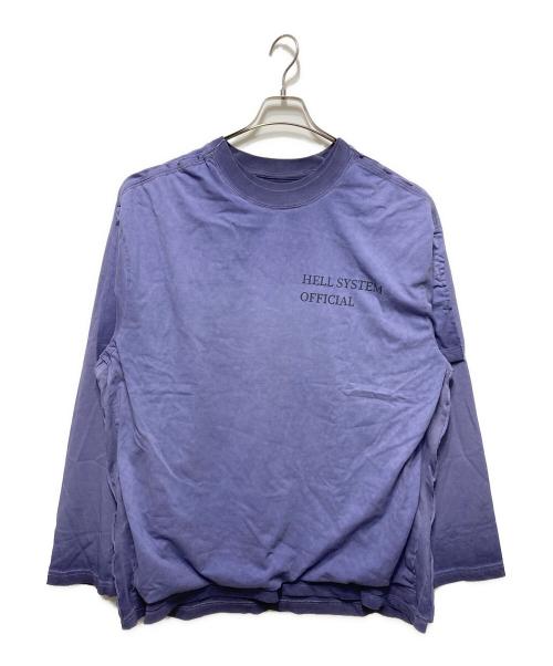 ULTIMUS（ウルティムス）ULTIMUS (ウルティムス) Washed loose Reconstructed long sleeves T-shirt パープル サイズ:XL 未使用品の古着・服飾アイテム