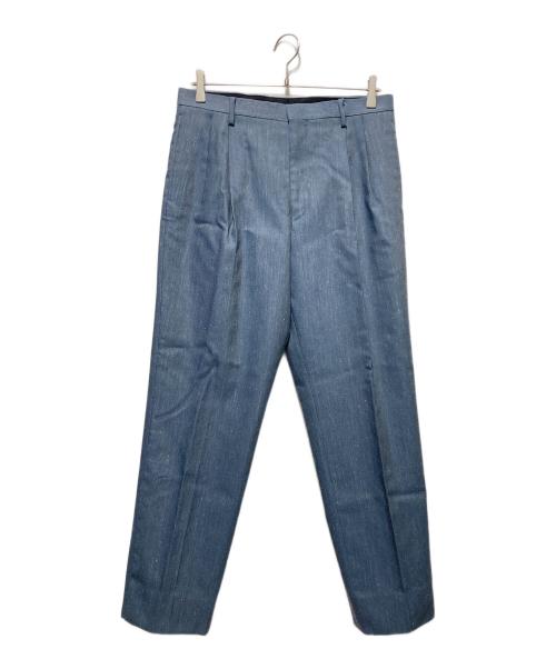 AURALEE（オーラリー）AURALEE (オーラリー) 20AW WOOL LINEN TWILL SLACKS/ウールリネンツイルスラックス グレー サイズ:4の古着・服飾アイテム