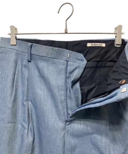 AURALEE（オーラリー）AURALEE (オーラリー) 20AW WOOL LINEN TWILL SLACKS/ウールリネンツイルスラックス グレー サイズ:4の古着・服飾アイテム
