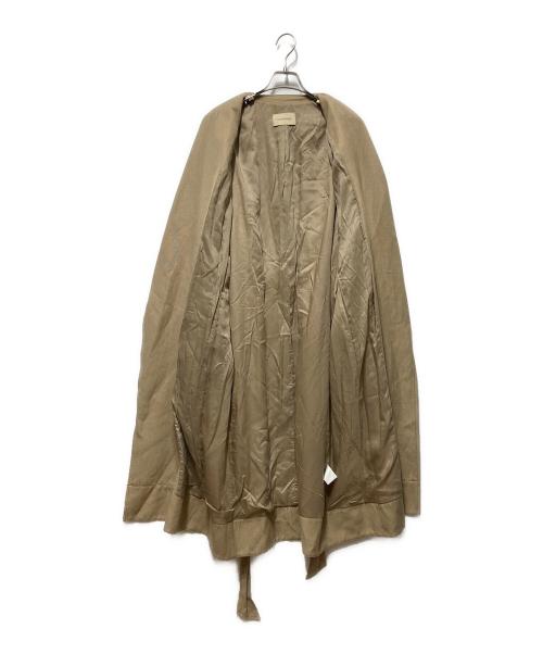 Curensology（カレンソロジー）Curensology (カレンソロジー) ベルテッド シングル オーバーコート ブラウン サイズ:freeの古着・服飾アイテム