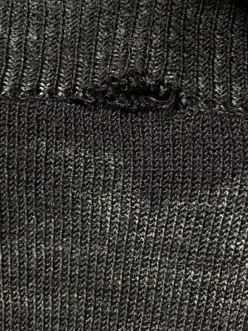COMME des GARCONS HOMME PLUS（コムデギャルソンオムプリュス）COMME des GARCONS HOMME PLUS (コムデギャルソンオムプリュス) 袖ボーダーニット ブラック サイズ:不明の古着・服飾アイテム