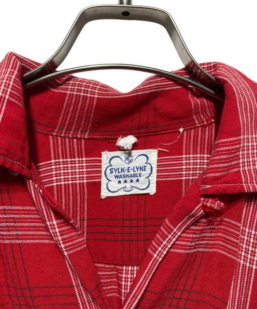 SYLK E LYKE（シルク イー ライク）SYLK E LYKE (シルク イー ライク) ヴィンテージシャツ レッド サイズ:不明の古着・服飾アイテム