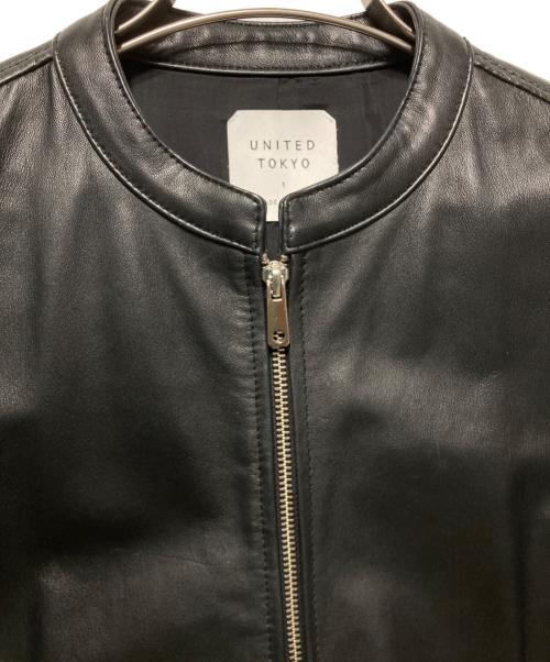 UNITED TOKYO（ユナイテッドトーキョー）UNITED TOKYO (ユナイテッドトーキョー) シングルレザージャケット ブラック サイズ:1の古着・服飾アイテム