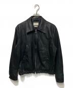 YOKEヨーク）の古着「LEATHER ZIP BLOUSON/レザージップブルゾン」｜ブラック