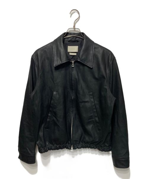 YOKE（ヨーク）YOKE (ヨーク) LEATHER ZIP BLOUSON/レザージップブルゾン ブラック サイズ:3の古着・服飾アイテム