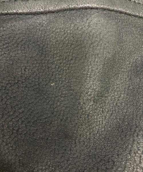 YOKE（ヨーク）YOKE (ヨーク) LEATHER ZIP BLOUSON/レザージップブルゾン ブラック サイズ:3の古着・服飾アイテム
