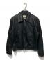 YOKE（ヨーク）の古着「LEATHER ZIP BLOUSON/レザージップブルゾン」｜ブラック