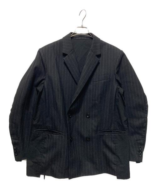 sacai（サカイ）sacai (サカイ) Chalk Stripe x Rip Stop Jacket/チョーク ストライプ リップストップ ジャケット ブラック サイズ:1の古着・服飾アイテム