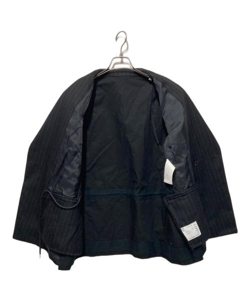 sacai（サカイ）sacai (サカイ) Chalk Stripe x Rip Stop Jacket/チョーク ストライプ リップストップ ジャケット ブラック サイズ:1の古着・服飾アイテム