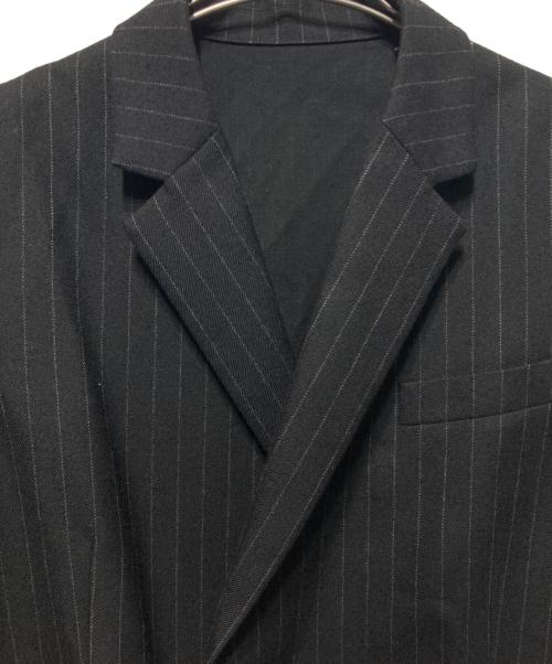 sacai（サカイ）sacai (サカイ) Chalk Stripe x Rip Stop Jacket/チョーク ストライプ リップストップ ジャケット ブラック サイズ:1の古着・服飾アイテム