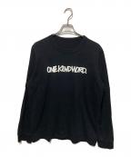sacaiサカイ）の古着「Eric Haze ONEKINDWORD. L/S T-shirt」｜ブラック