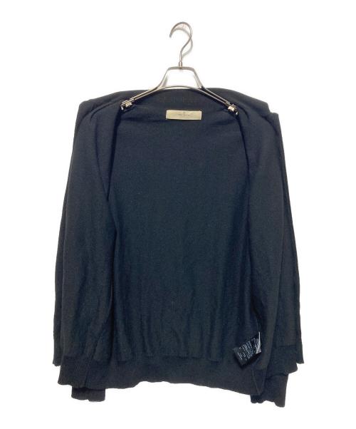 THE TOKYO（ザトーキョー）THE TOKYO (ザトーキョー) Ensemble Woolen Knit Cardigan ブラック サイズ:46の古着・服飾アイテム