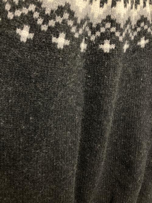 and wander（アンドワンダー）and wander (アンドワンダー) lopi knit sweater/ウール ロピー ニット セーター ブラック サイズ:L/XLの古着・服飾アイテム