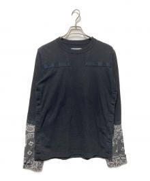 sacai（サカイ）の古着「Bandana Print L/S T-Shirt」｜ブラック
