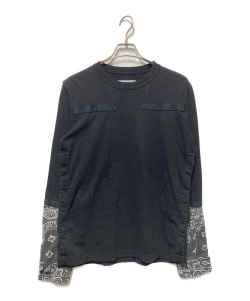 sacai（サカイ）sacai (サカイ) Bandana Print L/S T-Shirt ブラック サイズ:１の古着・服飾アイテム