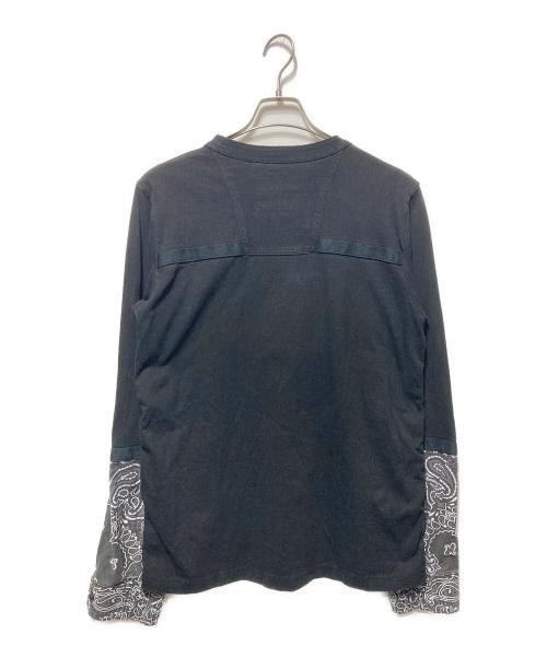 sacai（サカイ）sacai (サカイ) Bandana Print L/S T-Shirt ブラック サイズ:１の古着・服飾アイテム