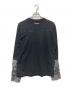 sacai（サカイ）の古着「Bandana Print L/S T-Shirt」｜ブラック