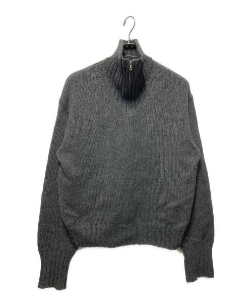 AURALEE（オーラリー）AURALEE (オーラリー) Wool Soft Cord Knit Half Zip P/O 