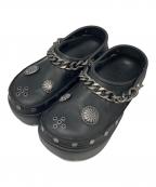 crocsクロックス）の古着「Stomp Embellished Clog Black/ストンプ エンベリッシュド クロッグ」｜ブラック