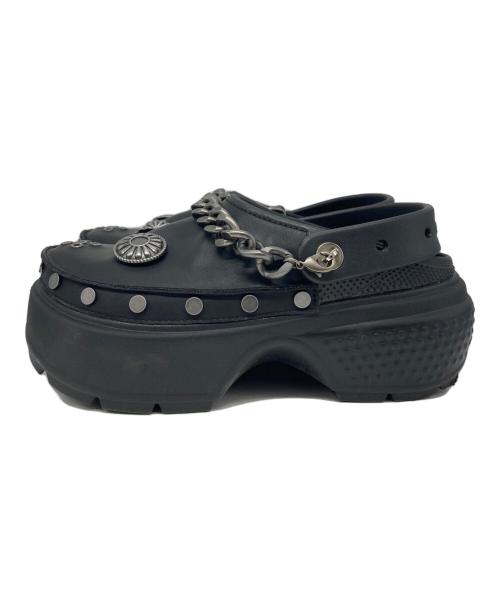 crocs（クロックス）crocs (クロックス) Stomp Embellished Clog Black/ストンプ エンベリッシュド クロッグ ブラック サイズ:7の古着・服飾アイテム