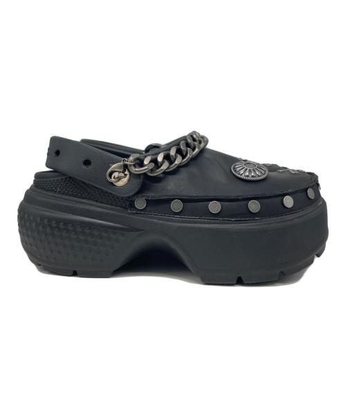 crocs（クロックス）crocs (クロックス) Stomp Embellished Clog Black/ストンプ エンベリッシュド クロッグ ブラック サイズ:7の古着・服飾アイテム