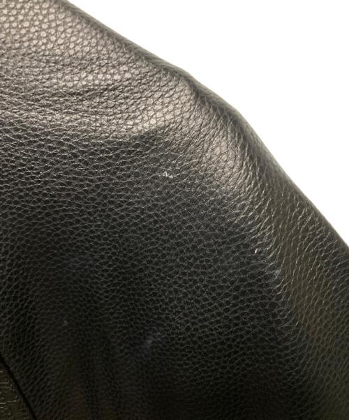 ENVYM（アンビー）ENVYM (アンビー) スタンドカラー レザー オーバーサイズ ジャケット ブラック サイズ:FREEの古着・服飾アイテム