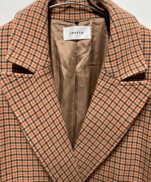 FRAY ID（フレイ アイディー）FRAY ID (フレイ アイディー) コート ベージュ×オレンジ サイズ:１の古着・服飾アイテム
