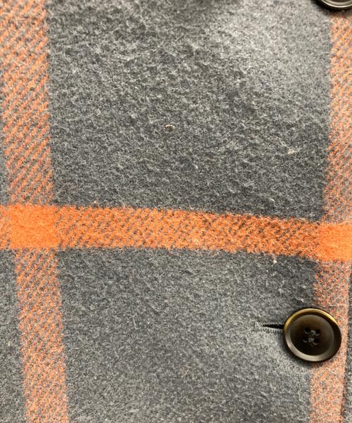 moussy（マウジー）moussy (マウジー) STAND COLLAR LONG コート オレンジ×グレー サイズ:1の古着・服飾アイテム