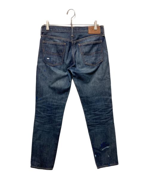 POLO RALPH LAUREN（ポロ・ラルフローレン）POLO RALPH LAUREN (ポロ・ラルフローレン) ペイント加工デニムパンツ インディゴ サイズ:W26の古着・服飾アイテム