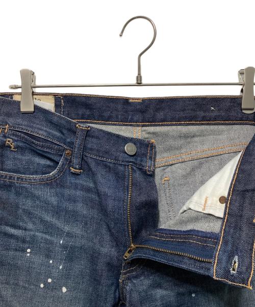POLO RALPH LAUREN（ポロ・ラルフローレン）POLO RALPH LAUREN (ポロ・ラルフローレン) ペイント加工デニムパンツ インディゴ サイズ:W26の古着・服飾アイテム
