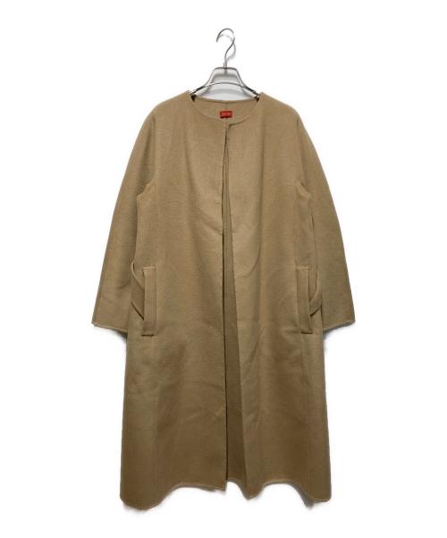 DES PRES（デ プレ）DES PRES (デ プレ) ウールメルトン クルーネックコート キャメル サイズ:36の古着・服飾アイテム