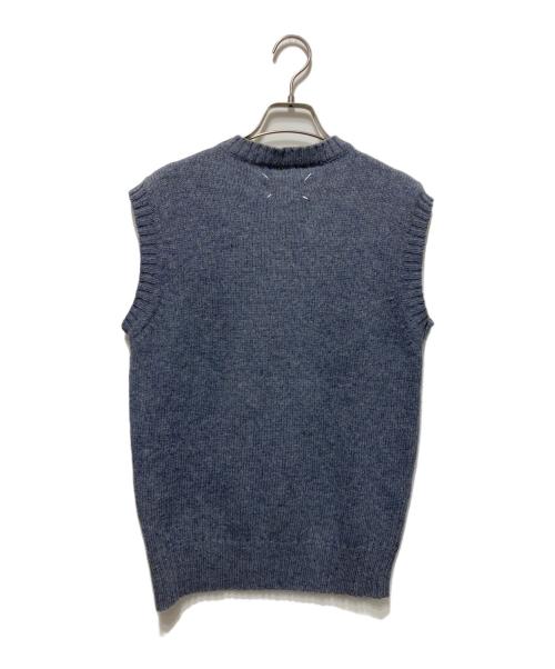 MARTIN MARGIELA（マルタン・マルジェラ）MARTIN MARGIELA (マルタン・マルジェラ) ニットベスト ブルー サイズ:Mの古着・服飾アイテム