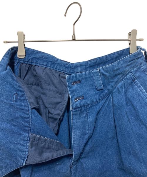 ISSEY MIYAKE（イッセイミヤケ）ISSEY MIYAKE (イッセイミヤケ) コットンリネンデニムトラウザー インディゴ サイズ:2の古着・服飾アイテム