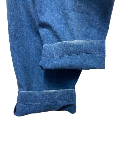 ISSEY MIYAKE（イッセイミヤケ）ISSEY MIYAKE (イッセイミヤケ) コットンリネンデニムトラウザー インディゴ サイズ:2の古着・服飾アイテム