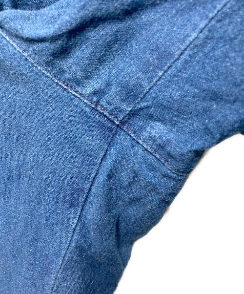 ISSEY MIYAKE（イッセイミヤケ）ISSEY MIYAKE (イッセイミヤケ) コットンリネンデニムトラウザー インディゴ サイズ:2の古着・服飾アイテム