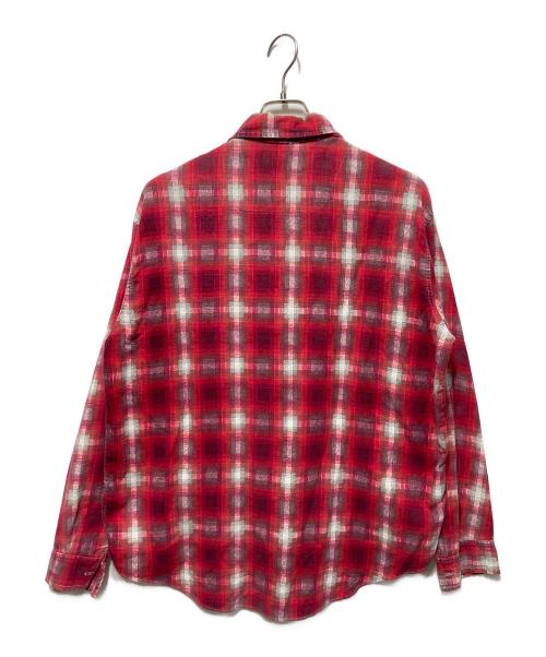 PERMANENT PRESS（パーマネントプレス）PERMANENT PRESS (パーマネントプレス) ネルシャツ レッド サイズ:Lの古着・服飾アイテム