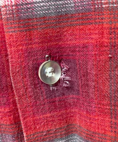 PERMANENT PRESS（パーマネントプレス）PERMANENT PRESS (パーマネントプレス) ネルシャツ レッド サイズ:Lの古着・服飾アイテム