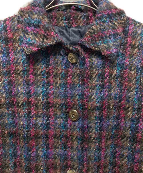 Aquascutum（アクアスキュータム）Aquascutum (アクアスキュータム) ウールステンカラーコート マルチカラー サイズ:不明の古着・服飾アイテム