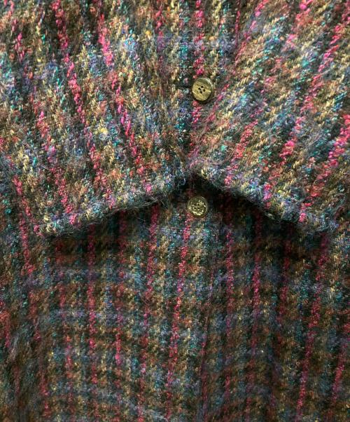 Aquascutum（アクアスキュータム）Aquascutum (アクアスキュータム) ウールステンカラーコート マルチカラー サイズ:不明の古着・服飾アイテム