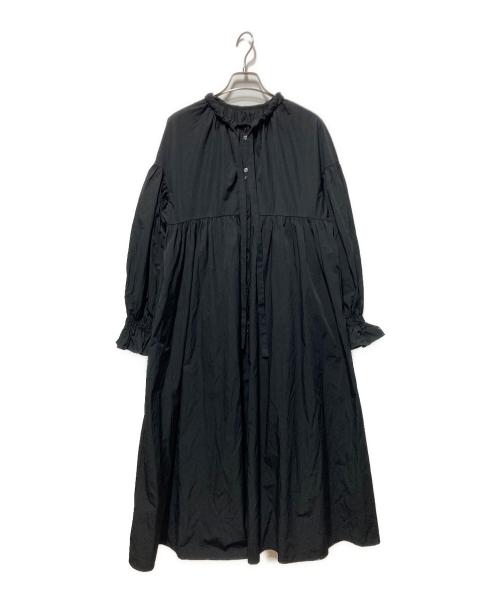 machatt（マチャット）machatt (マチャット) リボンバックティアードドレス ブラック サイズ:FREEの古着・服飾アイテム