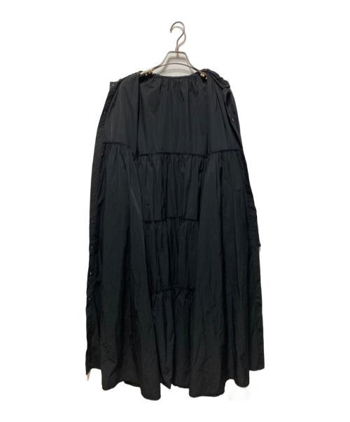 machatt（マチャット）machatt (マチャット) リボンバックティアードドレス ブラック サイズ:FREEの古着・服飾アイテム