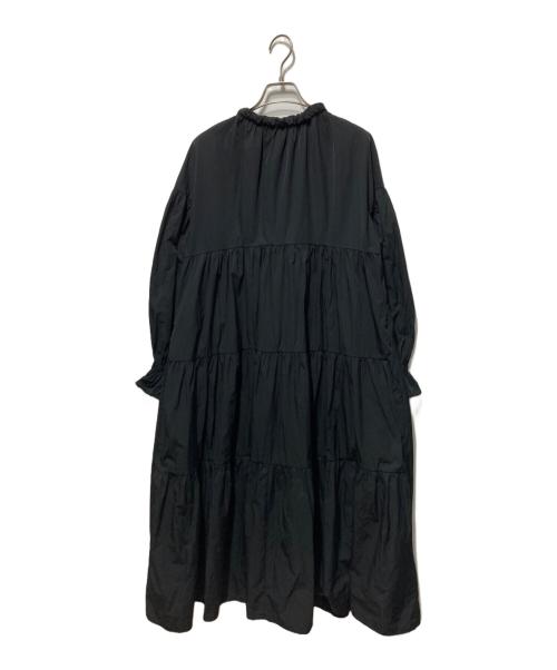 machatt（マチャット）machatt (マチャット) リボンバックティアードドレス ブラック サイズ:FREEの古着・服飾アイテム