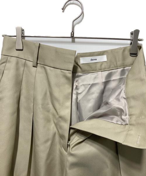 deres（デレス）deres (デレス) parisienne pants ベージュ サイズ:size　2の古着・服飾アイテム